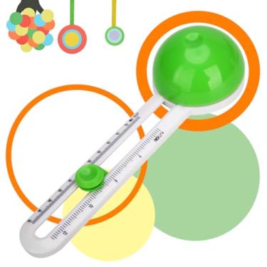 Imagem de Cortador circular de papel para scrapbooking, cortador circular, ferramenta de corte artesanal, cortador rotativo para cartolina (inclui 3 lâminas) (verde)