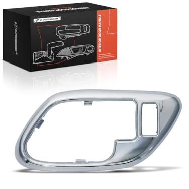 Imagem de A-Premium Moldura da maçaneta interna do lado do passageiro dianteiro direito compatível com Chevrolet Tahoe, C1500, C2500, C3500, Suburban 1500 e GMC Yukon, K1500, K2500, K3500 e Cadillac Escalade