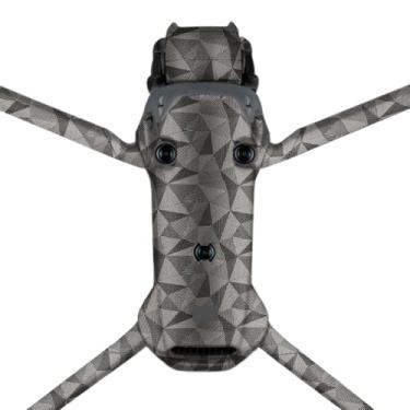 Imagem de Película antiarranhões Mavic 4 Pro Decalque Skins para DJI Mavic 4 Pro Premium Adesivo Capa Protetora Filme Fotográfico Equipamento de Vídeo Acessórios Decalques (Triângulo Titânio)