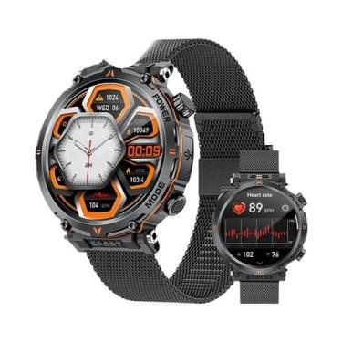 Imagem de Relógio Inteligente Esportivo Militar Masculino, 1.7 Polegadas, Bússol