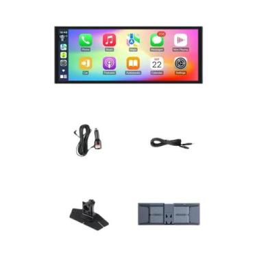 Imagem de Câmera Veicular Jansite De 10,26 Polegadas Com Carplay, Android Auto, 