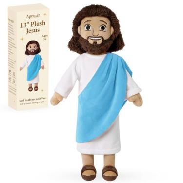 Imagem de Peluche de Jesús Apragaz de 33 cm Muñeco Cristiano Suave