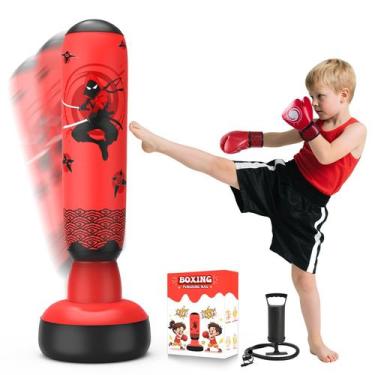 Imagem de Saco de pancadas inflável BaiYuan 170 cm para crianças de 3 a 12 anos 