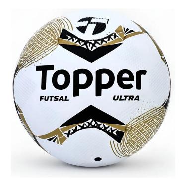 Imagem de Bola De Futsal Topper Ultra Salão Colagem Preto E Dourado