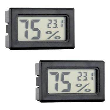 Imagem de Kit 2 Termo-Higrômetro Digital Higrômetro Chocadeira Diversa