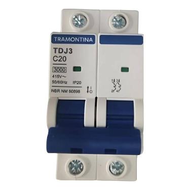 Imagem de Disjuntor Bipolar Tramontina 10A 16A 20A 25A 32A 40A 50A 6 2