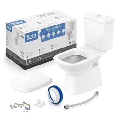 Imagem de Kit Vaso Sanitário com Caixa Acoplada Branco Duplo Acionamento 3/6l Ro