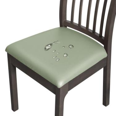 Imagem de Capa de assento para cadeira de jantar FORCHEER PU impermeável, conjun