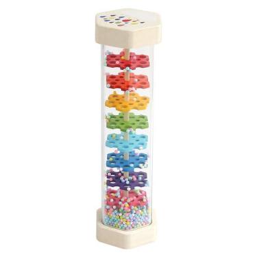 Imagem de Brinquedo de madeira para bebês Rain Stick WODI de 0 a 6 a 12 meses co