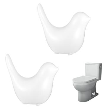 Imagem de 2 peças de tampas de parafuso de vaso sanitário de pássaros de cerâmica tampas de tampa de parafuso de vaso sanitário de substituição decorativas tampas de parafuso de banheiro de fácil instalação