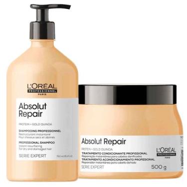 Imagem de L'Oréal Professionnel Absolut Repair Kit Shampoo + Máscara, Kit