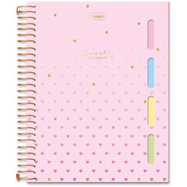Imagem de Caderno Colegial Sweetly 80 Folhas com 4 Divisórias (sortido) - Caders