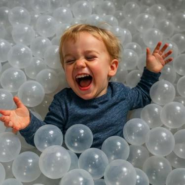 Imagem de 25 Bolinhas de Piscina Infantil Transparentes - Play Brinquedo