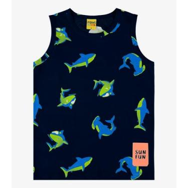 Imagem de Regata Infantil Masculina Rovi Kids Azul, Azul, 2