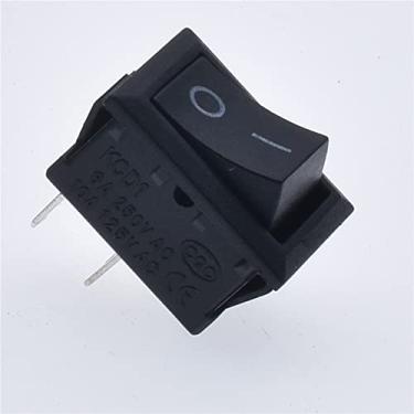 Imagem de Interruptor 10 peças CD1-101 Rocer interruptor de alimentação 6A250V 10A125V Interruptor de botão SPT 6 pés 15 x 21 mm Interruptor de controle liga/desliga -