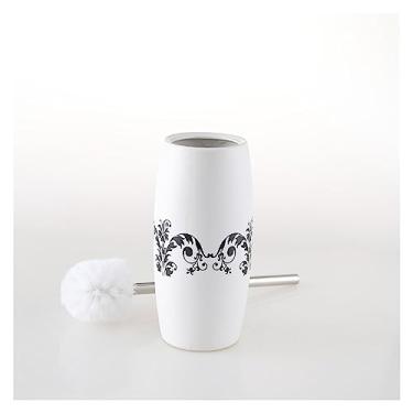 Imagem de Conjunto de suporte de escova de vaso sanitário, limpeza de banheiro, assento de cerâmica, cabo longo, escova de vaso sanitário, escova de banheiro e suporte para esfregão de vaso sanitário