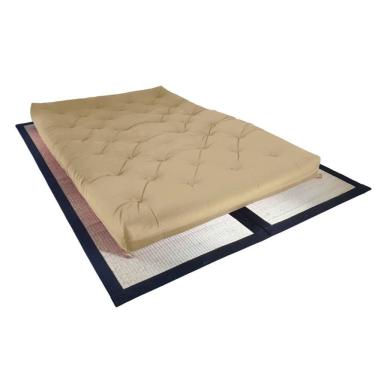 Imagem de Colchão Futon King Dobrável Sofa Cama Impermeável Bege