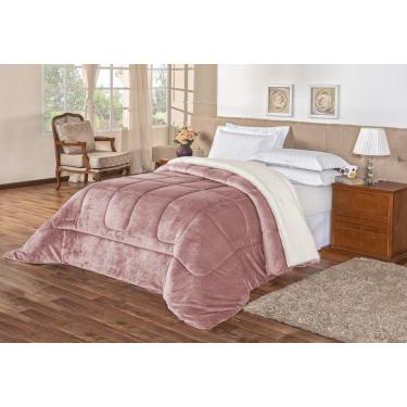 Imagem de Coberdrom Pele De Carneiro Sherpa Everest Casal Padrão 01 Peça - Rosê