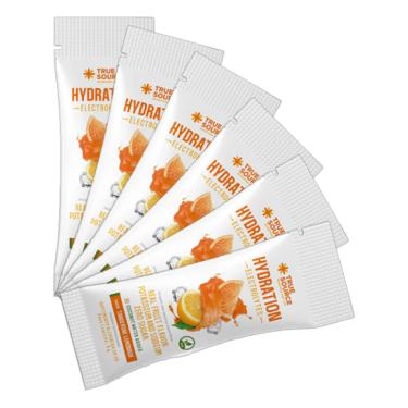 Imagem de Kit 6X: Repositor Eletrolítico Hydration Electrolytes Tangerine Lemonade True Source 5g