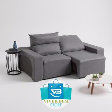 Imagem de Protetor Capa Sofá Retrátil e Reclinável 2 ou 3 lugares Veste Fácil Ta