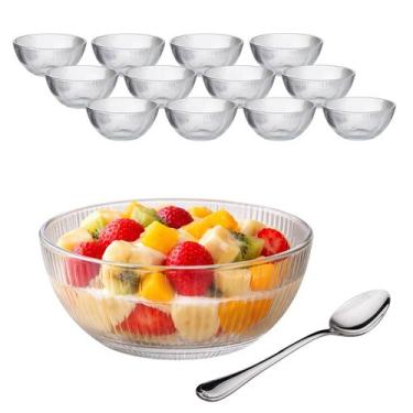 Imagem de Jogo 12 Potes De Sobremesa Tigela Bowl Taça De Vidro 330ml - CLICK HOU