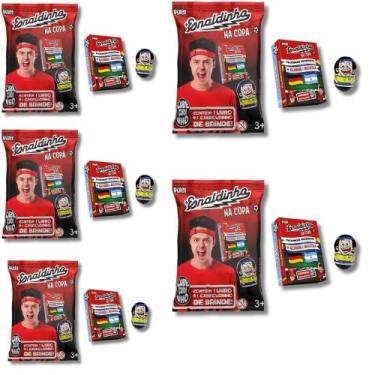 Imagem de Kit 5 Enaldinho Na Copa Flow Pack Oficial Cabeçudinhos - Kit de Livros