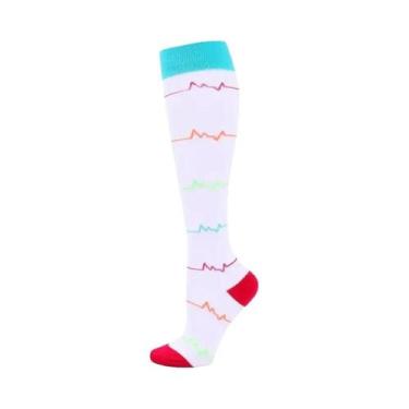 Imagem de Meias De Compressão Unissex Para Corrida, Maratona, Futebol, Leggings,