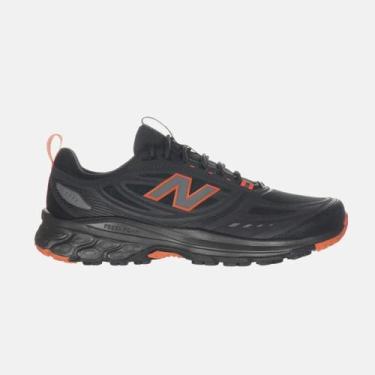 Imagem de Tênis New Balance Fresh Foam 410v9 Masculino Preto e Laranja, Preto, L