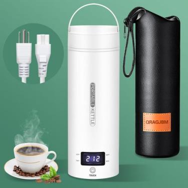 Imagem de Chaleira Elétrica Portátil QRAGJBM - 450mL, 300W, Branca