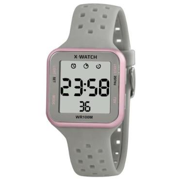 Imagem de Relógio X-Watch Feminino Ref: Xlppd034w Bxgx Retangular Digital