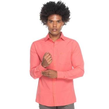 Imagem de Camisa Social Masculina Teodoro Manga Longa Slim Fit Casual - Teodoro 