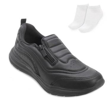 Imagem de Tênis Esportivo Kolosh e Meia KL25-E0295, Preto, 37