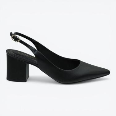 Imagem de Scarpin Mariotta Slingback Feminino 2066301-03 Cor:PretoTamanho:35, Pr