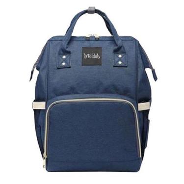 Imagem de Mochila Bolsa Maternidade Miudas Multifuncional Azul Marinho - Miudas 