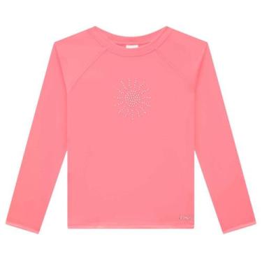 Imagem de Blusa Praia e Piscina com Proteção UV 50+ Rosa Neon Kukiê, 4