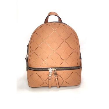 Imagem de Mochila bolsa feminia marrom em pu chenson