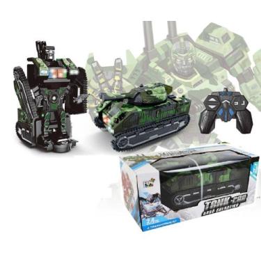 Imagem de Carrinho de Brinquedo com Controle Remoto Transformers Tanque de Guerr