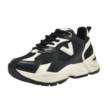 Imagem de Tênis Feminino Leve Macio Acolchoado Casual Chunky Via Marte, Preto, M