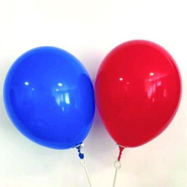 Imagem de Kit 1000 Pega Balão Vareta Hste Argola Bexigas 32Cm Branco