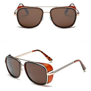 Imagem de Sunglasses Men retro Sun glasses UV400 Sunglasses Men Women Driving Fishing Retro Sun Glasses Male Metal Sunglasses For Man UV400,9,XY62,C1,china