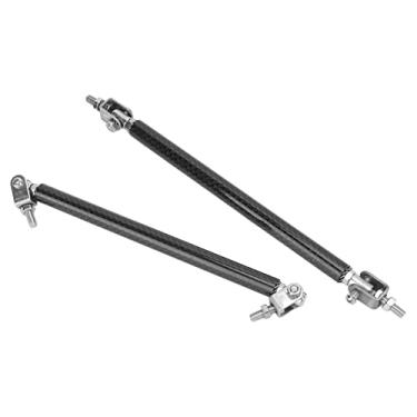 Imagem de Haste de suporte para para-choque divisor, barra de suporte para lábios frontal universal 150 mm 5,9 polegadas fibra de carbono resistente para modificação de carro