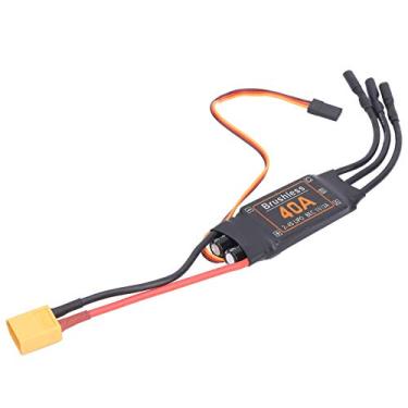 Imagem de VGEBY Controlador elétrico de velocidade sem escova ESC, 40A RC sem escova, 5V/3A, saída BEC para drone RC, aviões, acessórios, modelagem, acessórios, 50 Amp Esc Airplane Brushless Esc