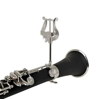 Imagem de Clipe De Partitura Para Clarinete Lira De Trompete Acessórios Suprimentos Para Clarinete Lira Clarinete Bb Estojo De Clarinete Porta Música Para Trombone Piano Garra Portátil Ferro