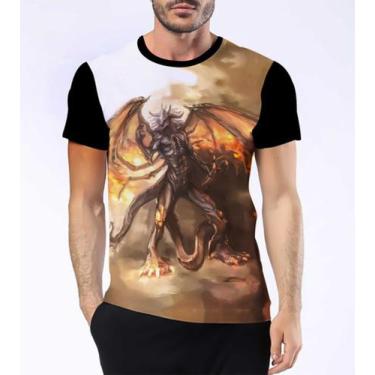 Imagem de Camiseta Camisa Tifão Mitologia Besta Zeus Olimpo Gaia Hd 1 - Dias No