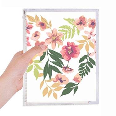 Imagem de Caderno de folhas de flores, desenho em aquarela, diário de folhas soltas recarregável