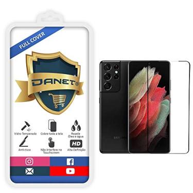 Imagem de Pel�cula De Vidro Temperado 3D Full Cover Para Samsung Galaxy S21 Ultra com Tela de 6.8" Polegadas - Prote��o Blindada Que Cobre Toda A Tela