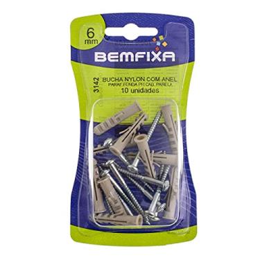 Imagem de parafuso Fenda Phillips Cabeca Panela com Bucha Anel 06Mm - Cartela, Bemfixa, 3142