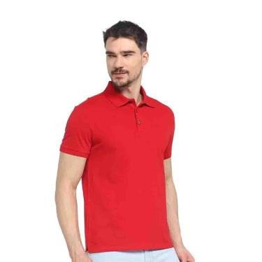 Imagem de Camiseta Polo Ellus  Piquet Easa Friso Classic Vermelha-Masculino
