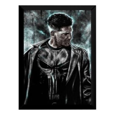 Imagem de Quadro Decorativo Arte The Punisher O Justiceiro Marvel Hq - Fanarte