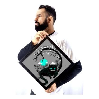 Imagem de Quadro Arte Gato Risonho Alice No País Das Maravilhas - Fanarte